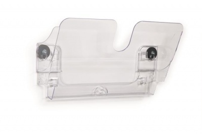 Prospektustartó, fali, fekvő, A4, mágneses, DURABLE "FLEXIPLUS", áttetsző